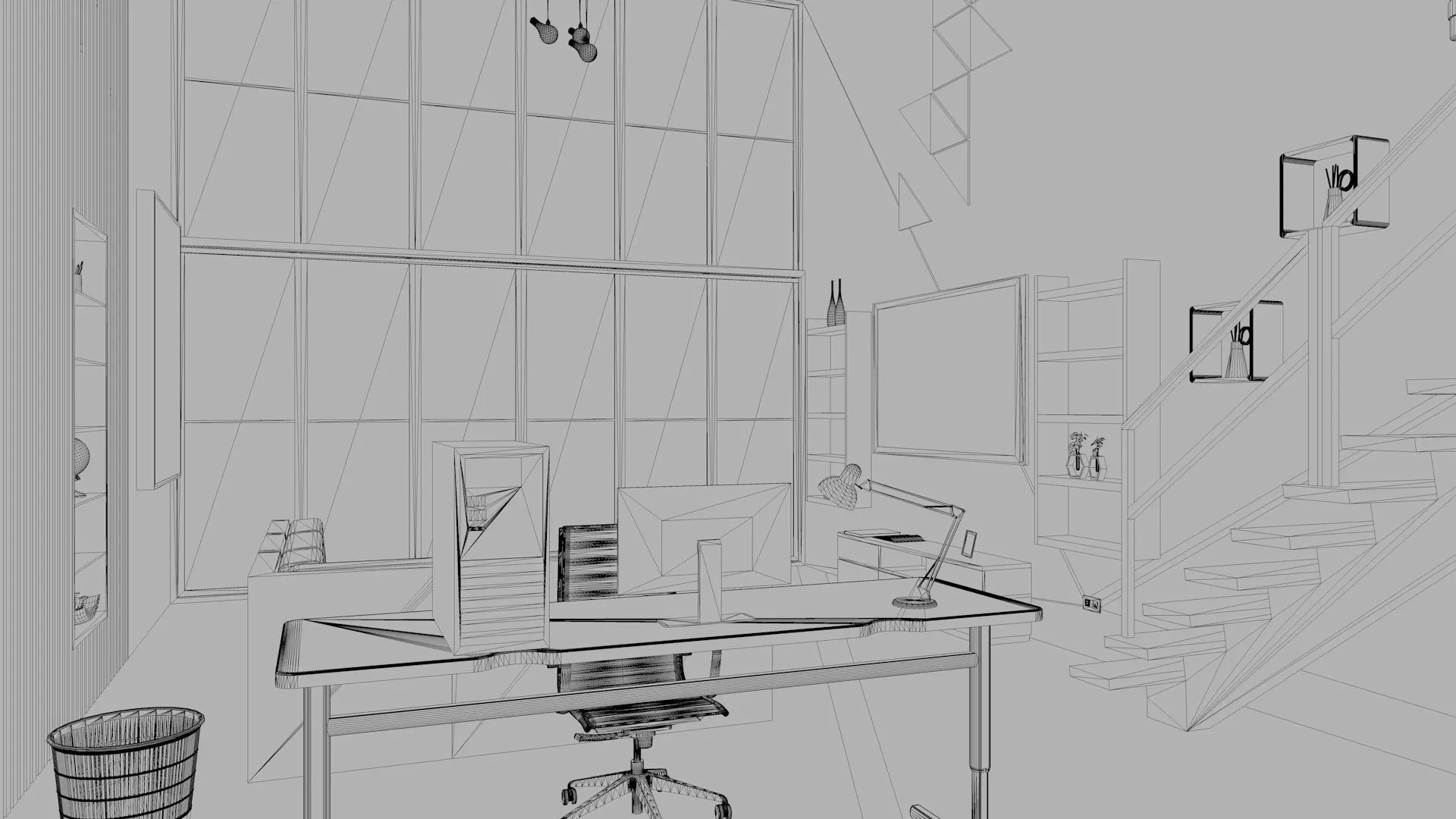 Duplex House Interior 3D model_12