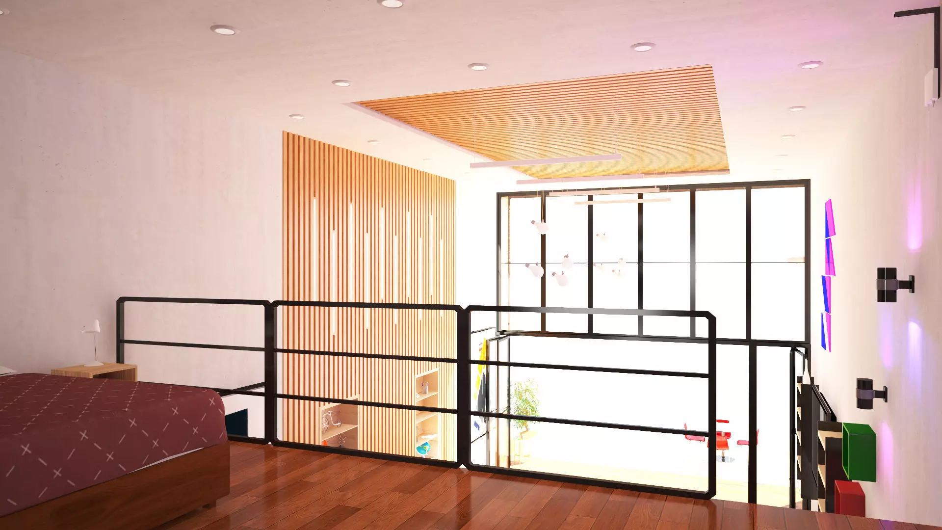 Duplex House Interior 3D model_7