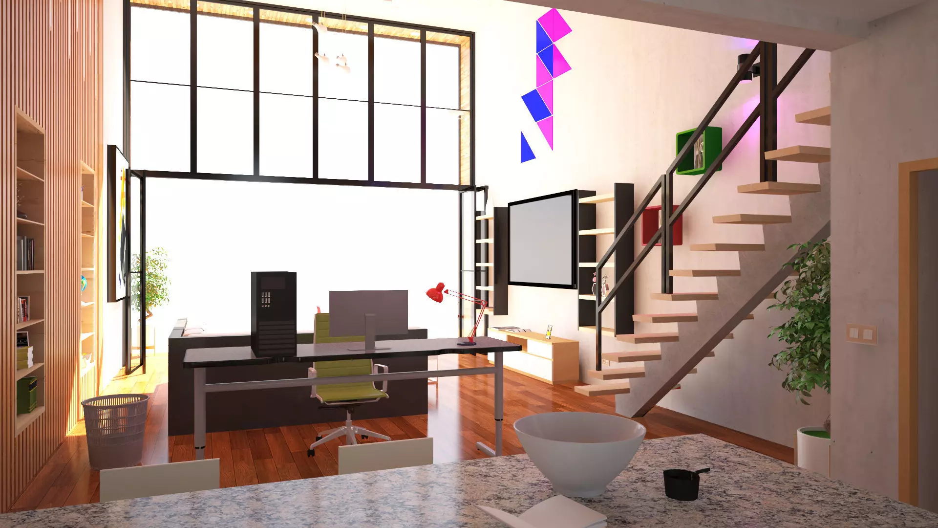 Duplex House Interior 3D model_4