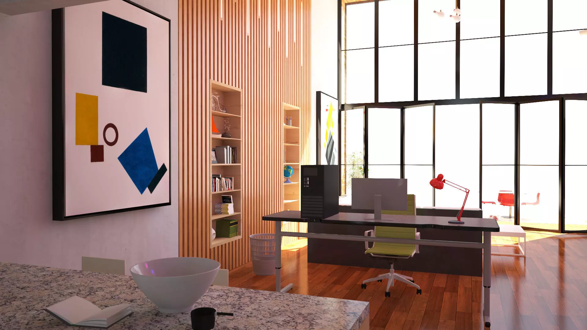 Duplex House Interior 3D model_6