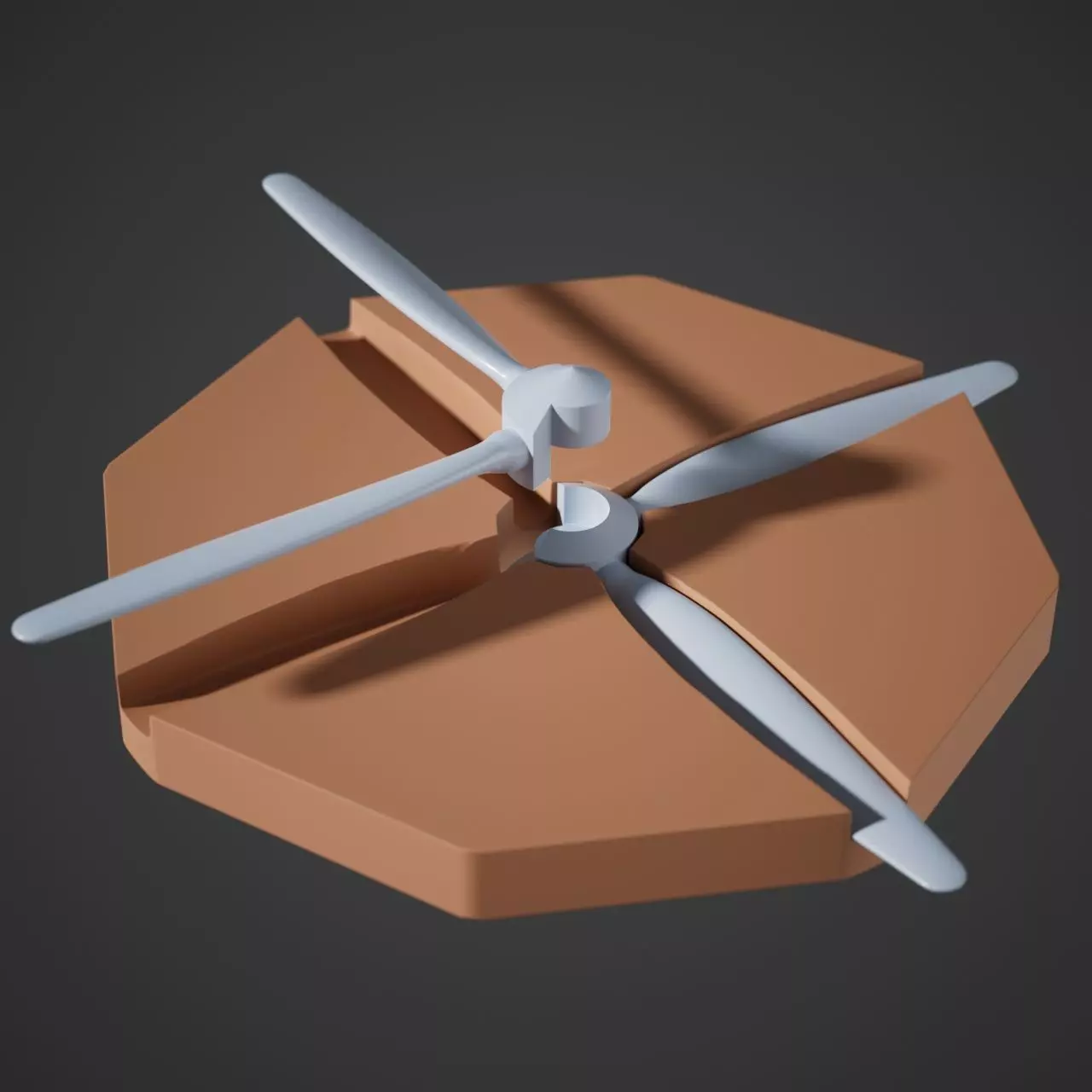 Spruce Goose upgrade engine pod for Minicraft 200 scale 3D print model_2