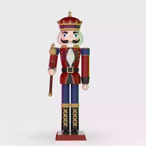 Nutcracker scepter and crown 3D print model