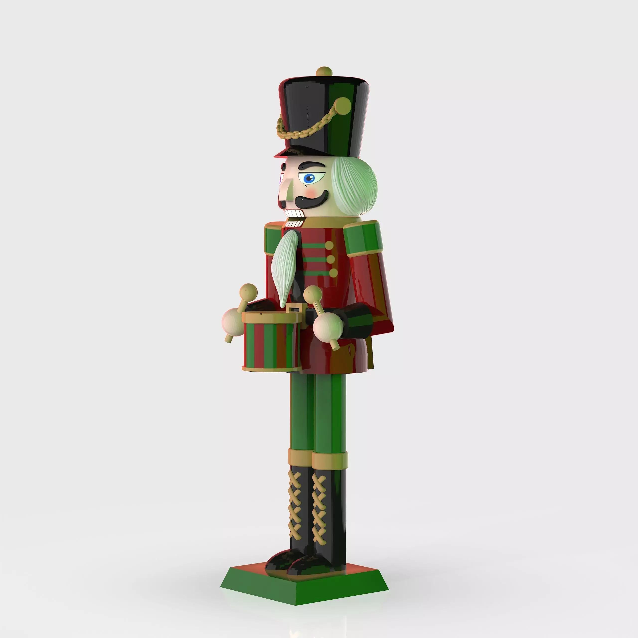 Nutcracker drum  3D print model_2
