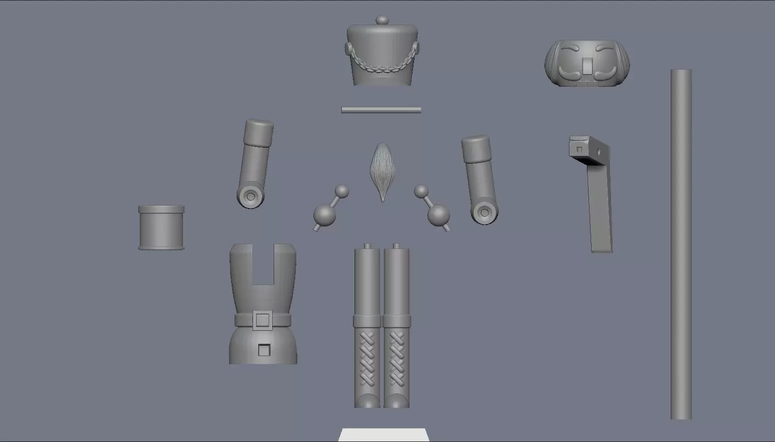 Nutcracker drum  3D print model_4