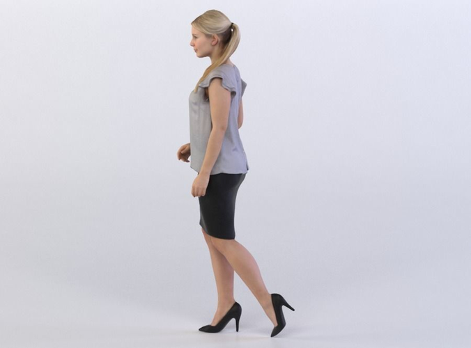 Nina 0217 Woman walking aside