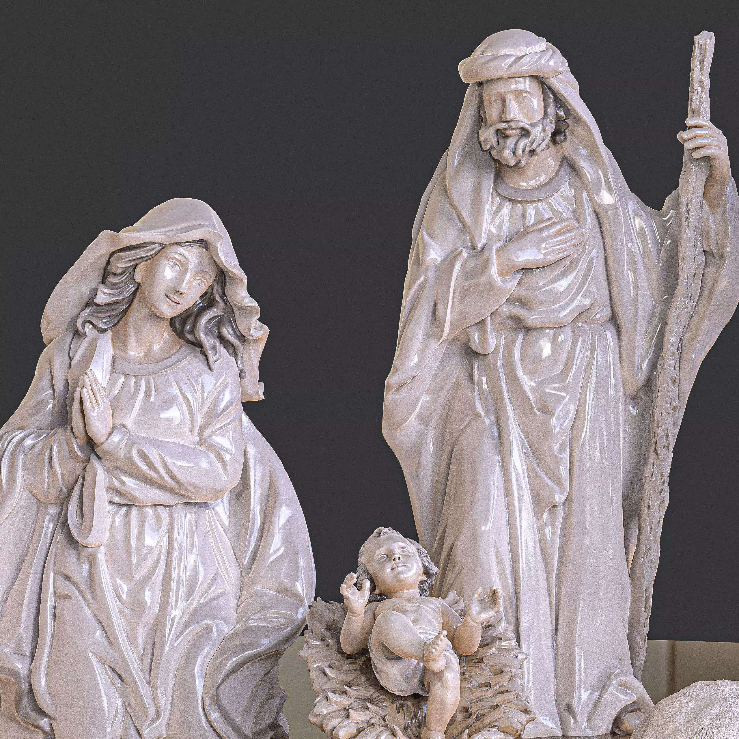 Complete Pack Birth Christmas Manger 3D print model_21