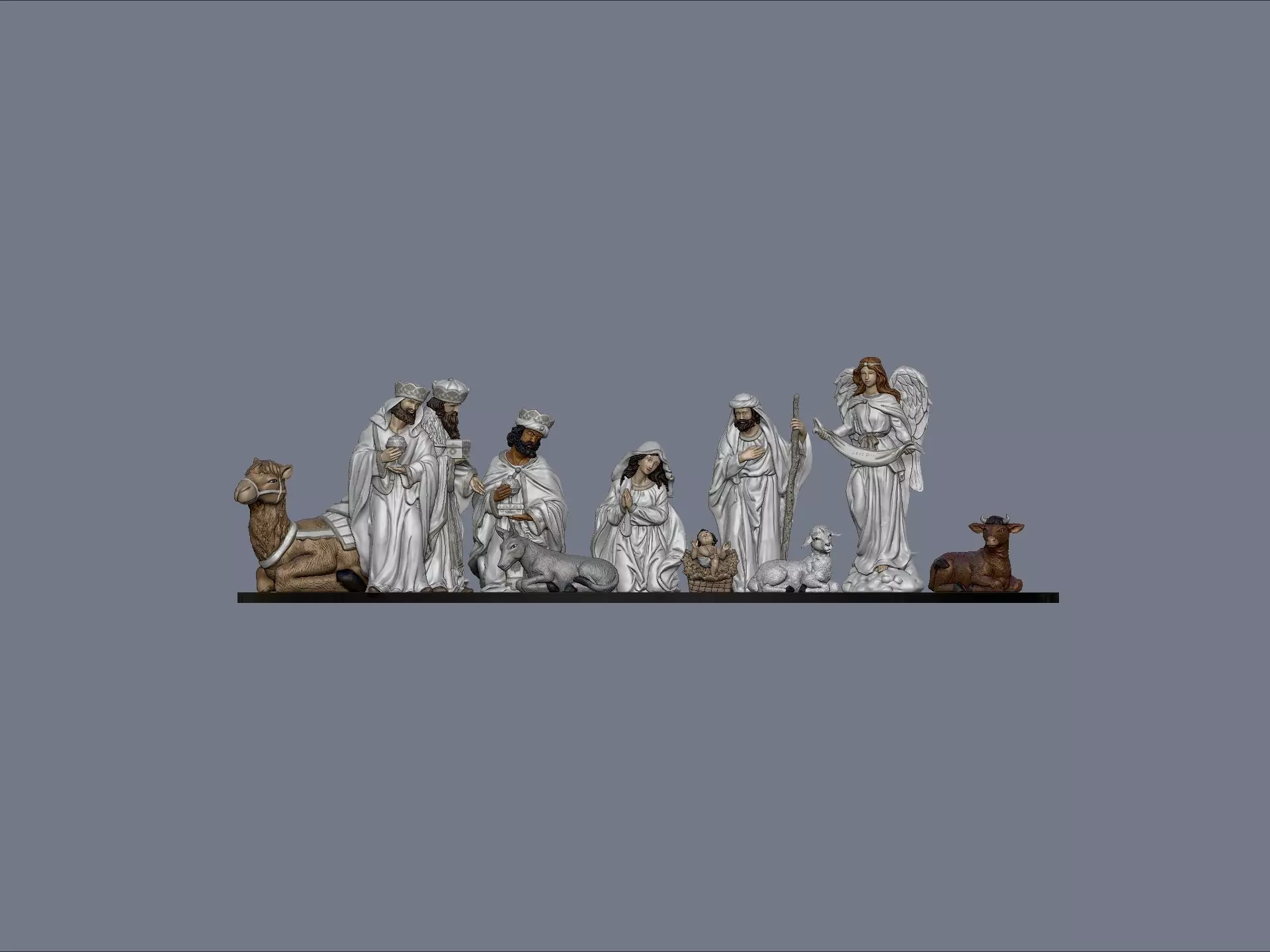 Complete Pack Birth Christmas Manger 3D print model_23