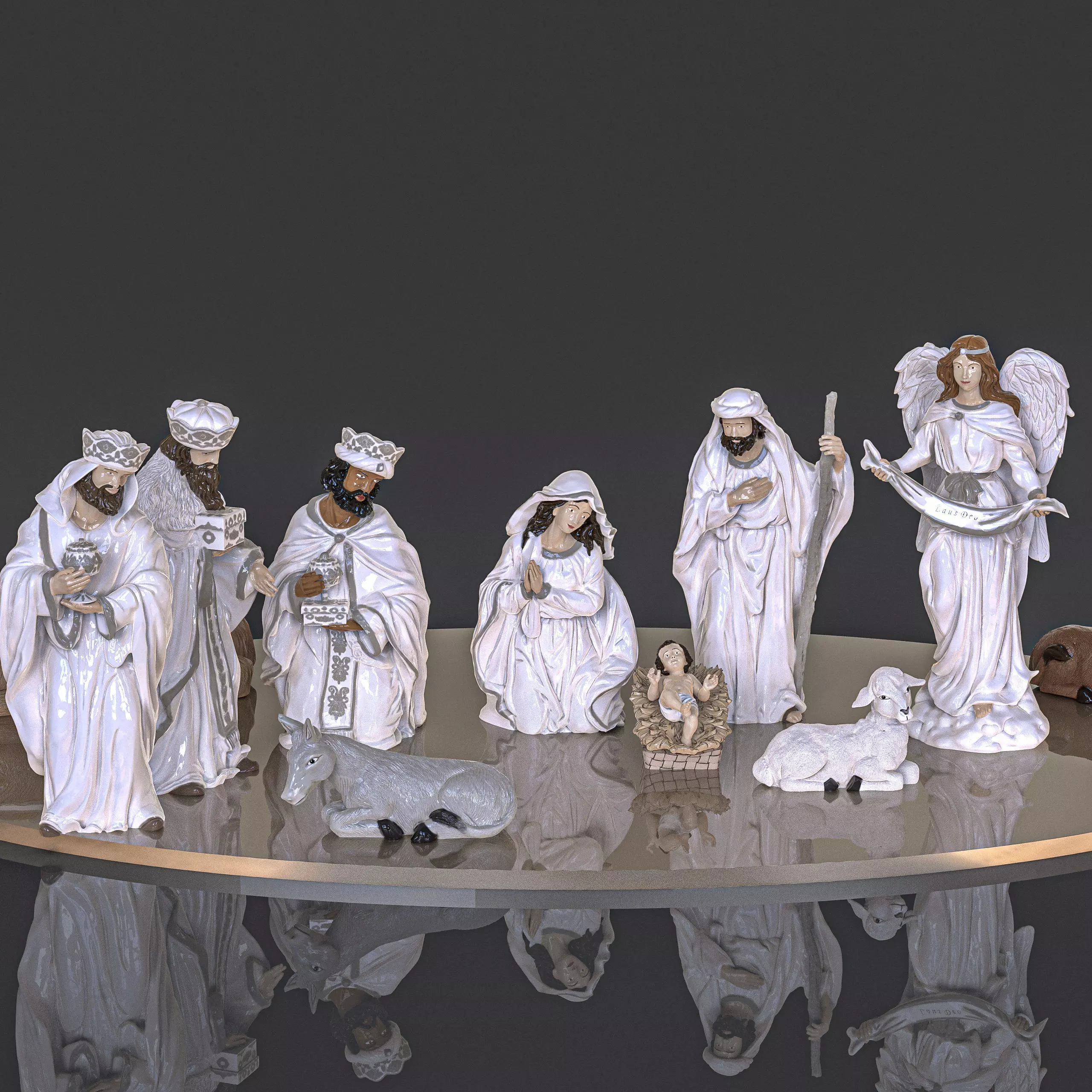 Complete Pack Birth Christmas Manger 3D print model_1
