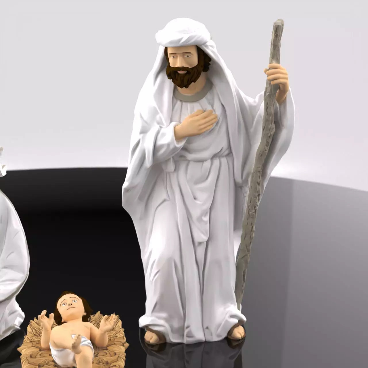 Complete Pack Birth Christmas Manger 3D print model_10