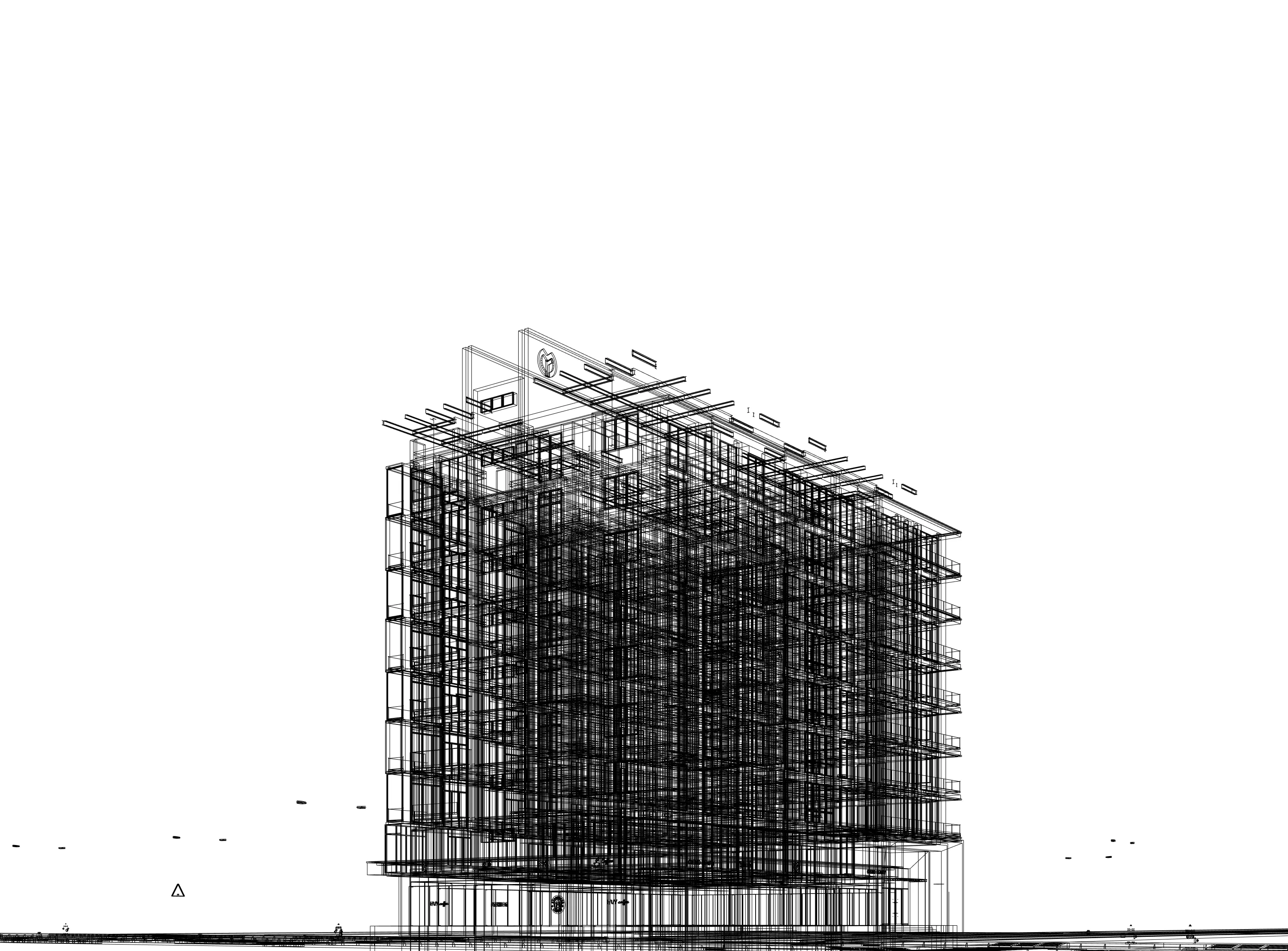 Modern Apartment Exterior 3D model_4
