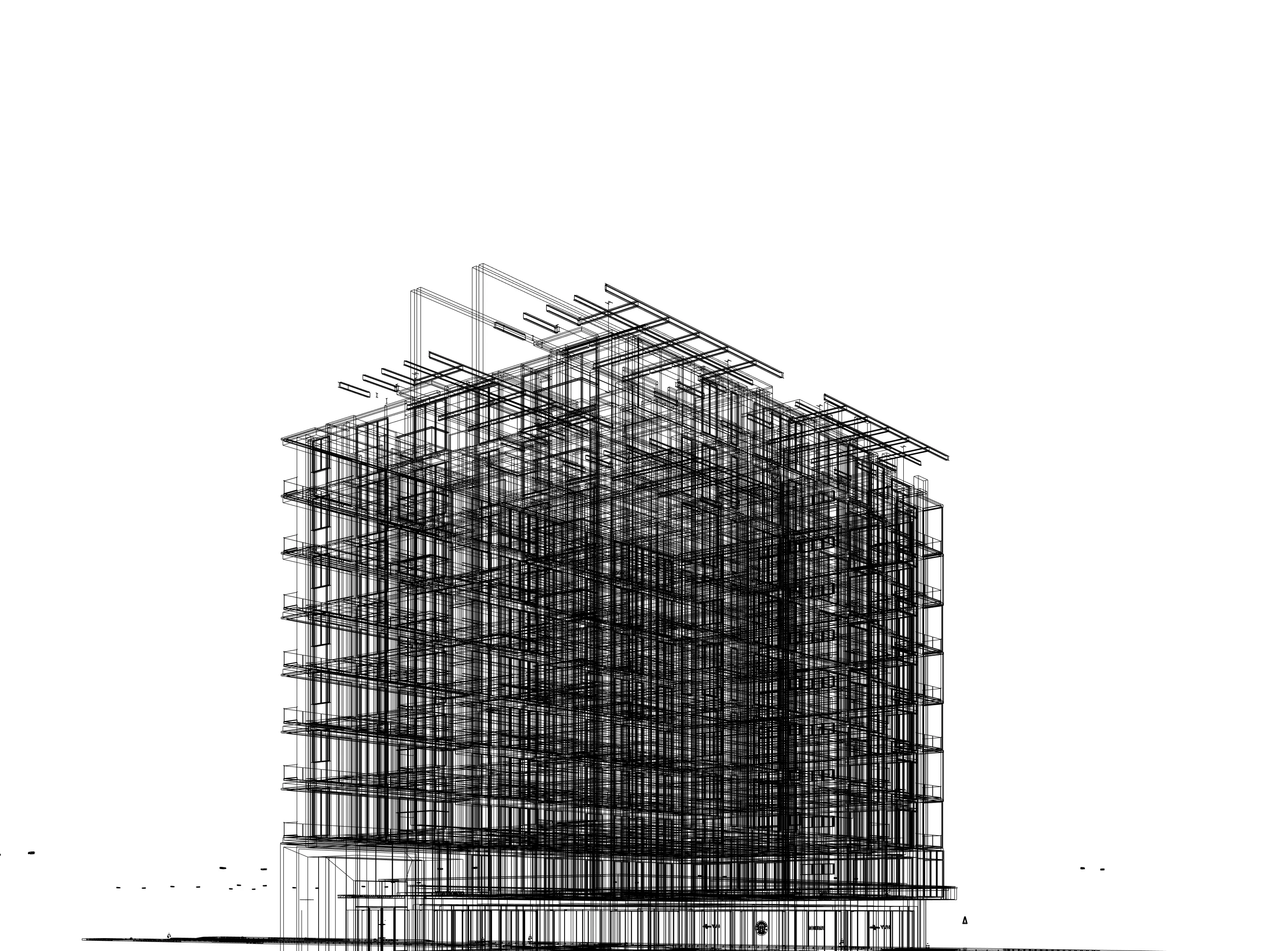 Modern Apartment Exterior 3D model_18