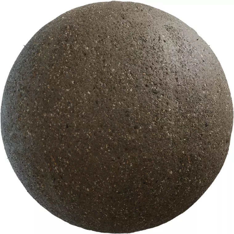 Rough Grainy Dark Brown Soil Ground PBR Texture Texture_0