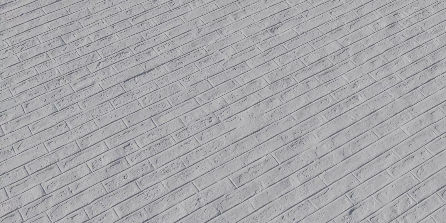 Old Red Clay Brick Wall PBR Texture Texture_2