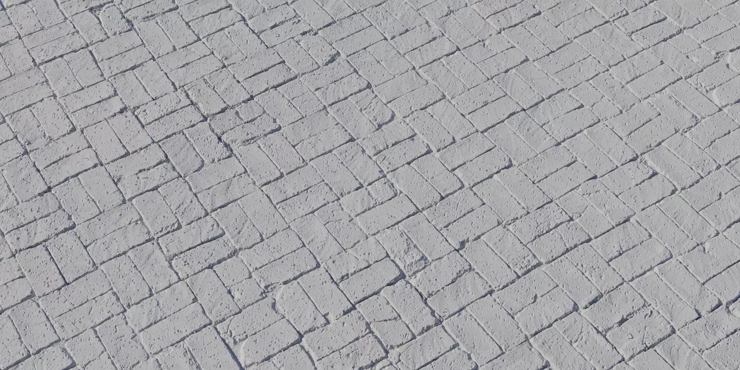 Old Clay Brick Pavers Floor Texture_2