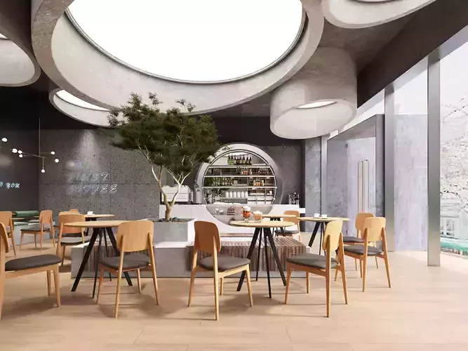 Book bar coffee shop