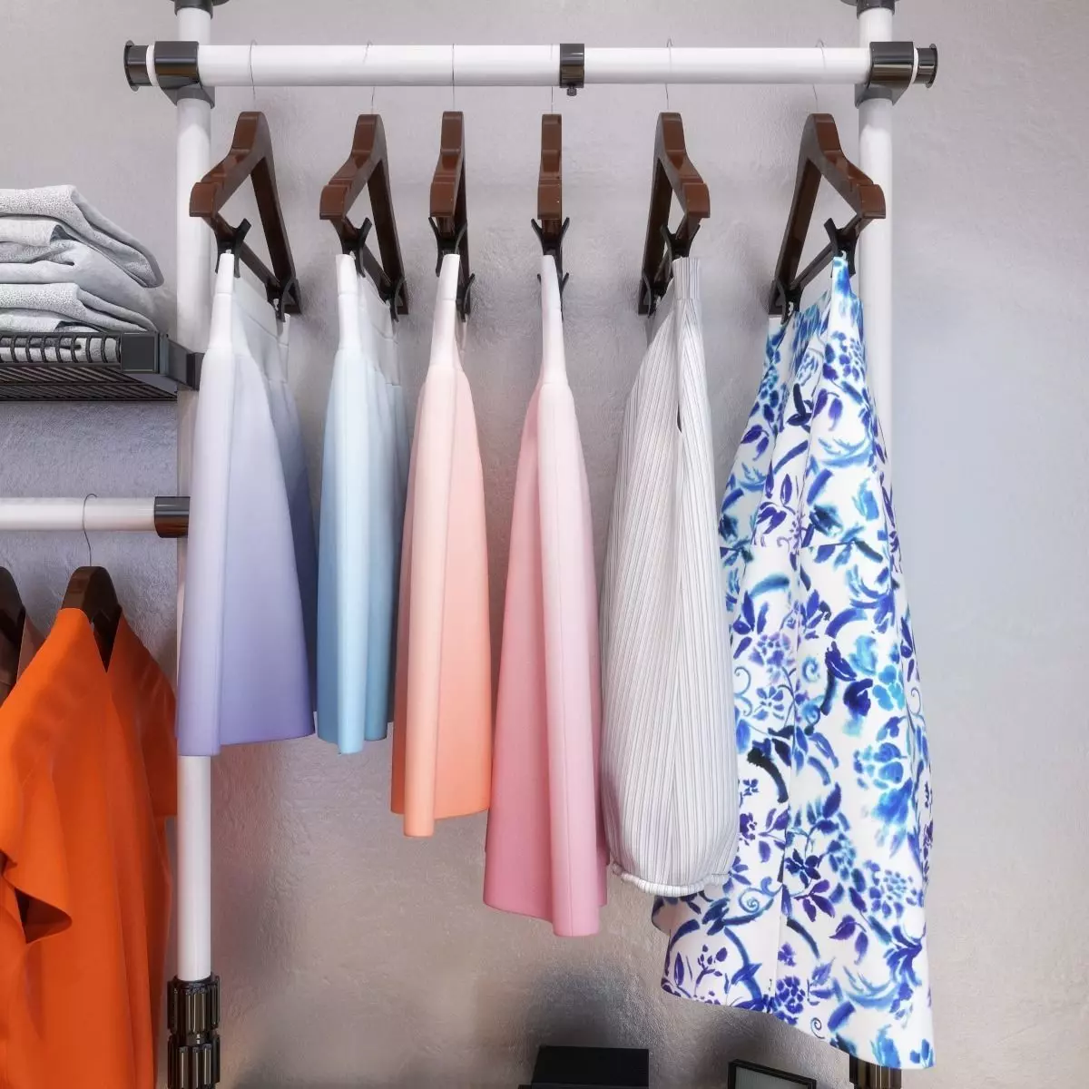 Female Wardrobe 3D model 3D model_3