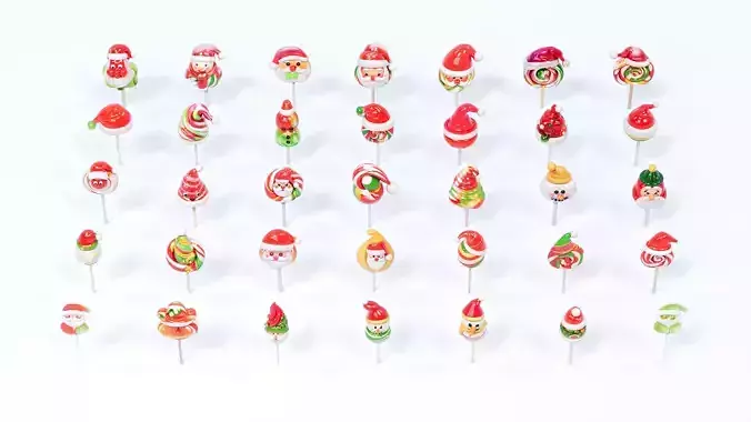 Christmas hat lollipop