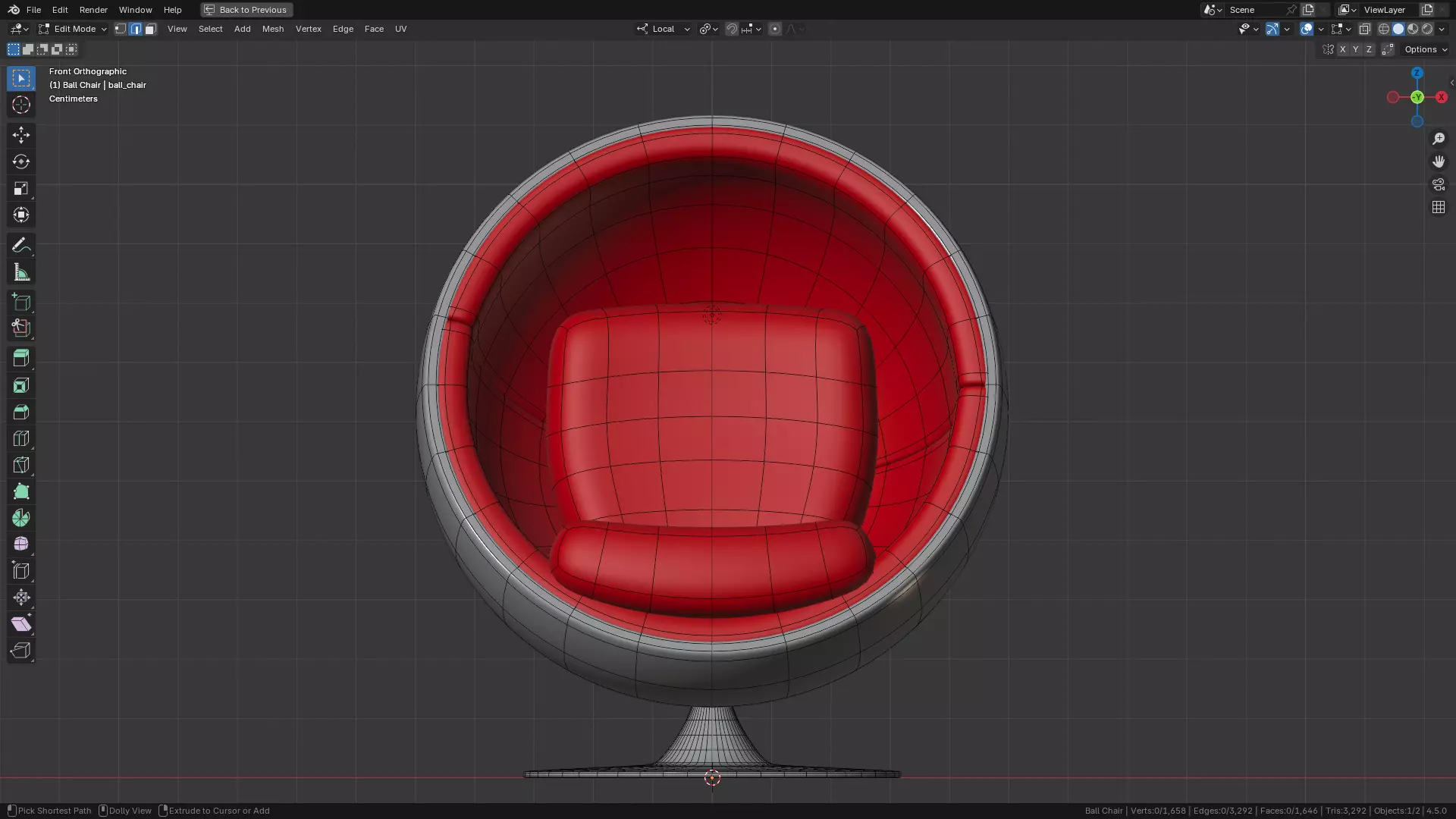 Ball Chair 3D model_4