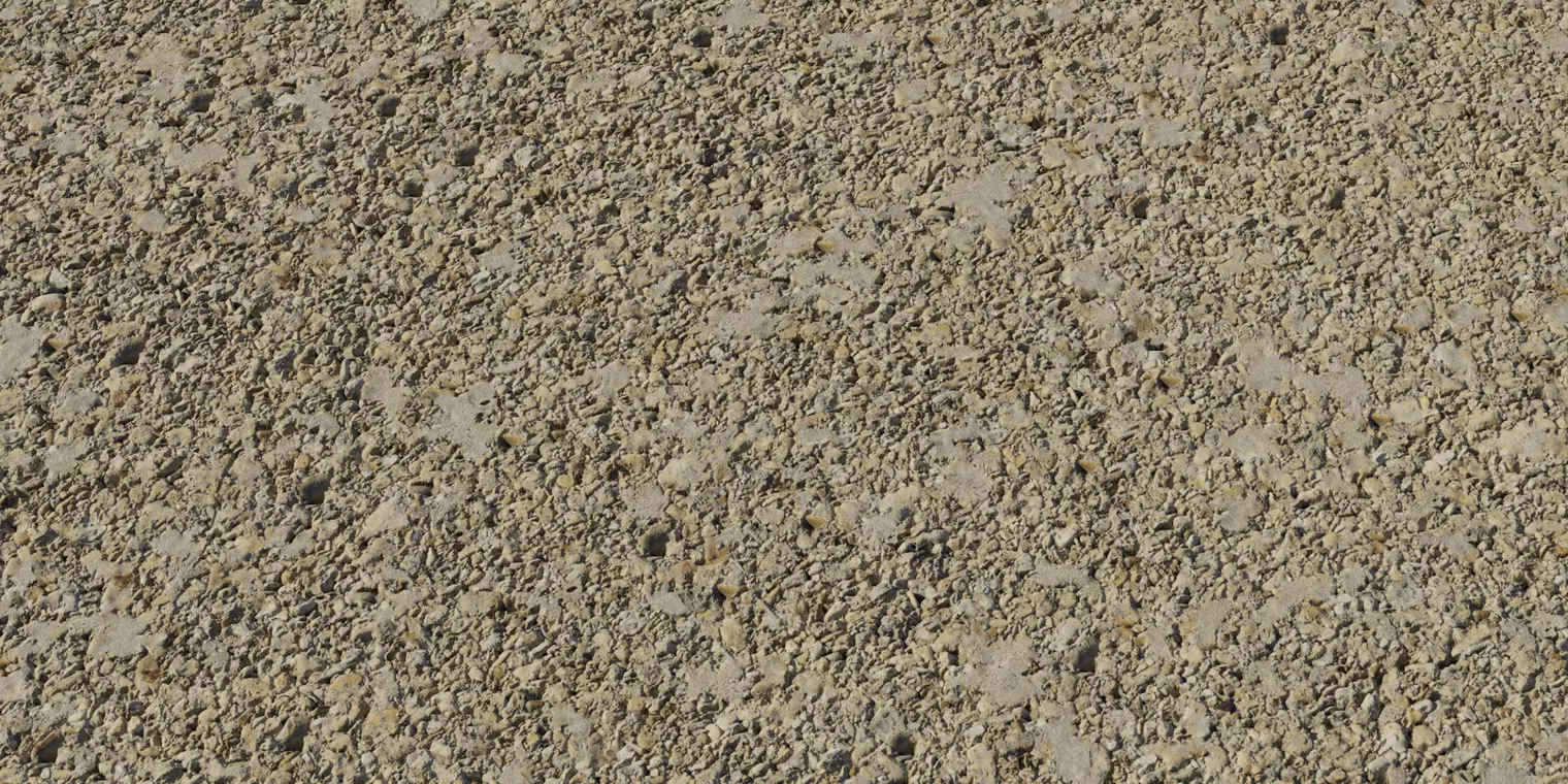 Crushed Limestone Gravel Ground Texture_1
