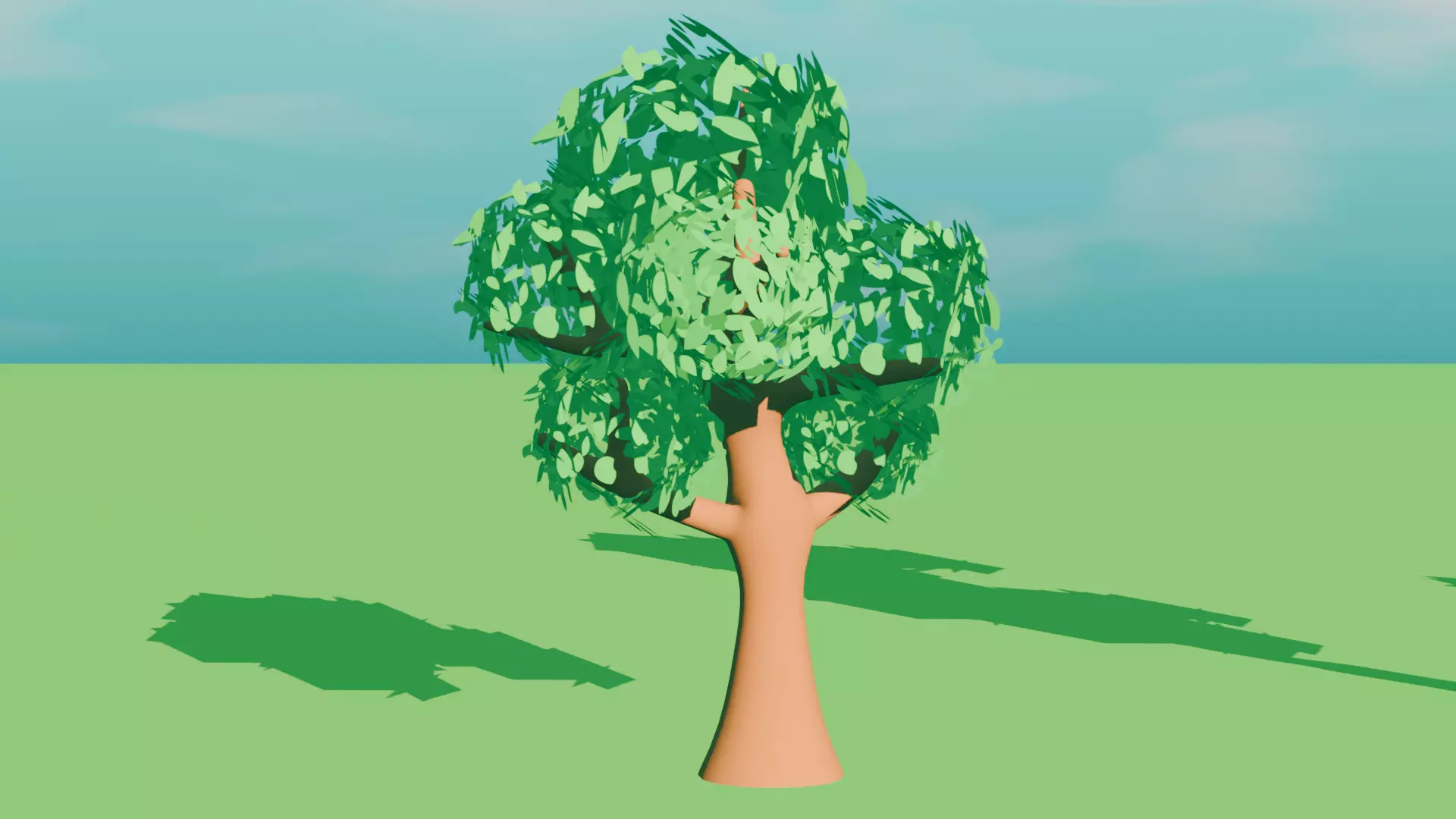 Low Poly Styalized Tree Pack for Games or Animation Low-poly 3D model_7