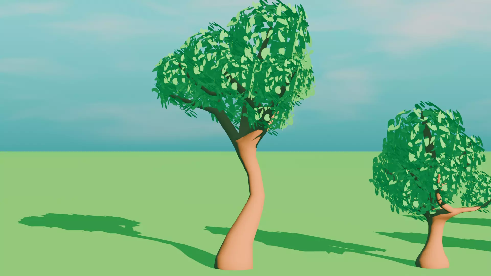 Low Poly Styalized Tree Pack for Games or Animation Low-poly 3D model_9
