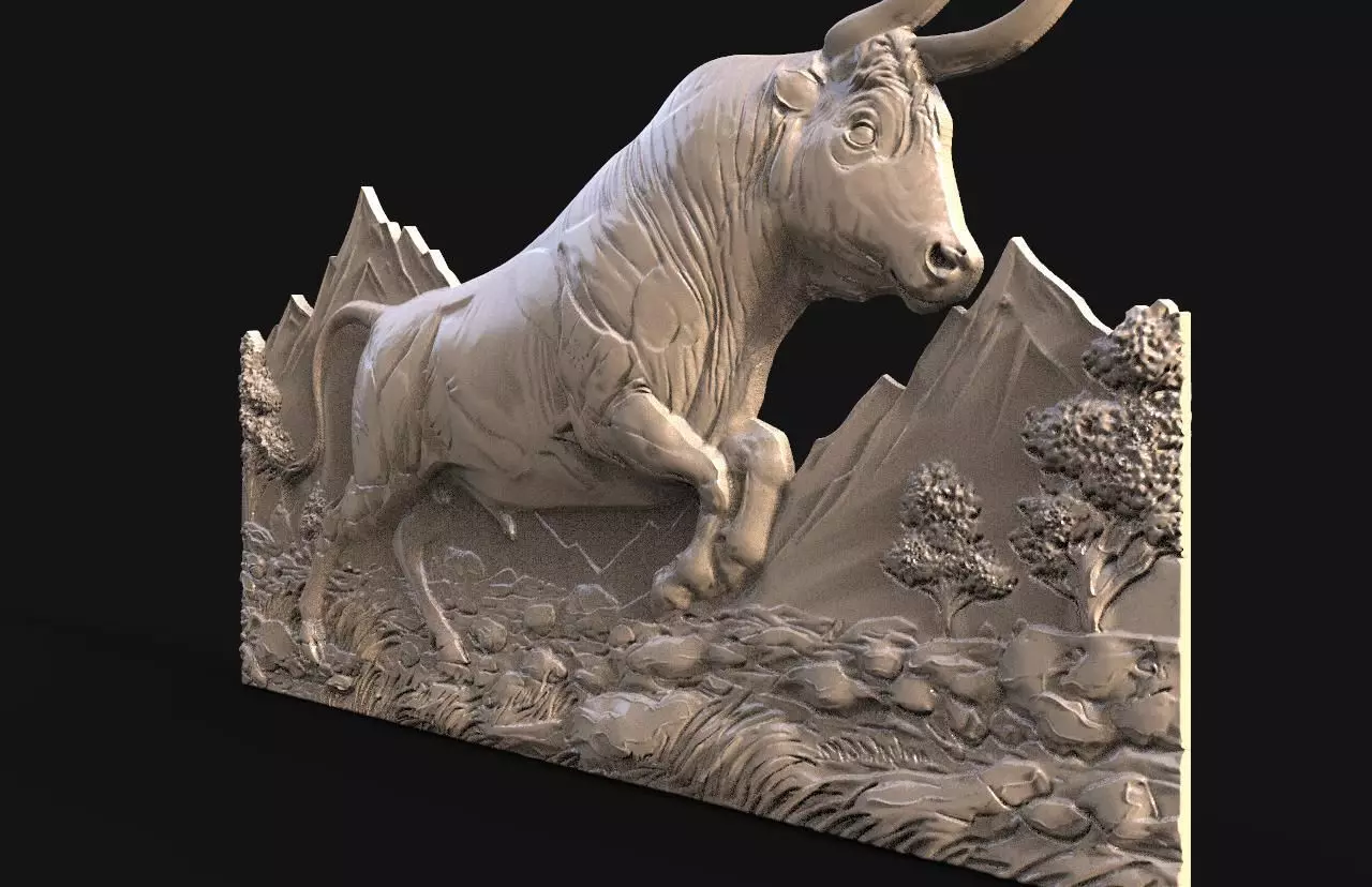 Bull CNC STL model 3D print model_5