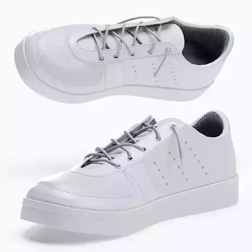 White Sneakers 3D model