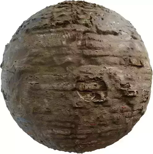 Layered Plaster Skim over Brick