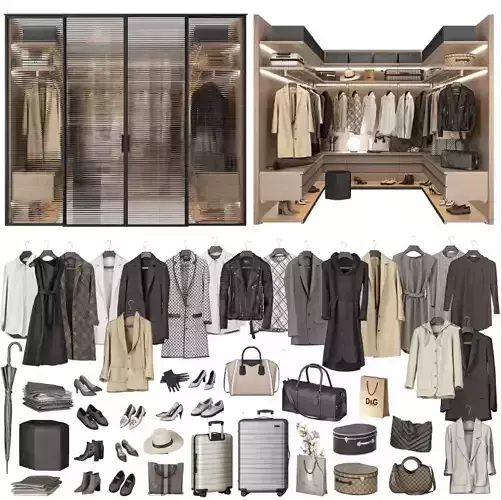 Walk-in Closet 98 part 2 3D model