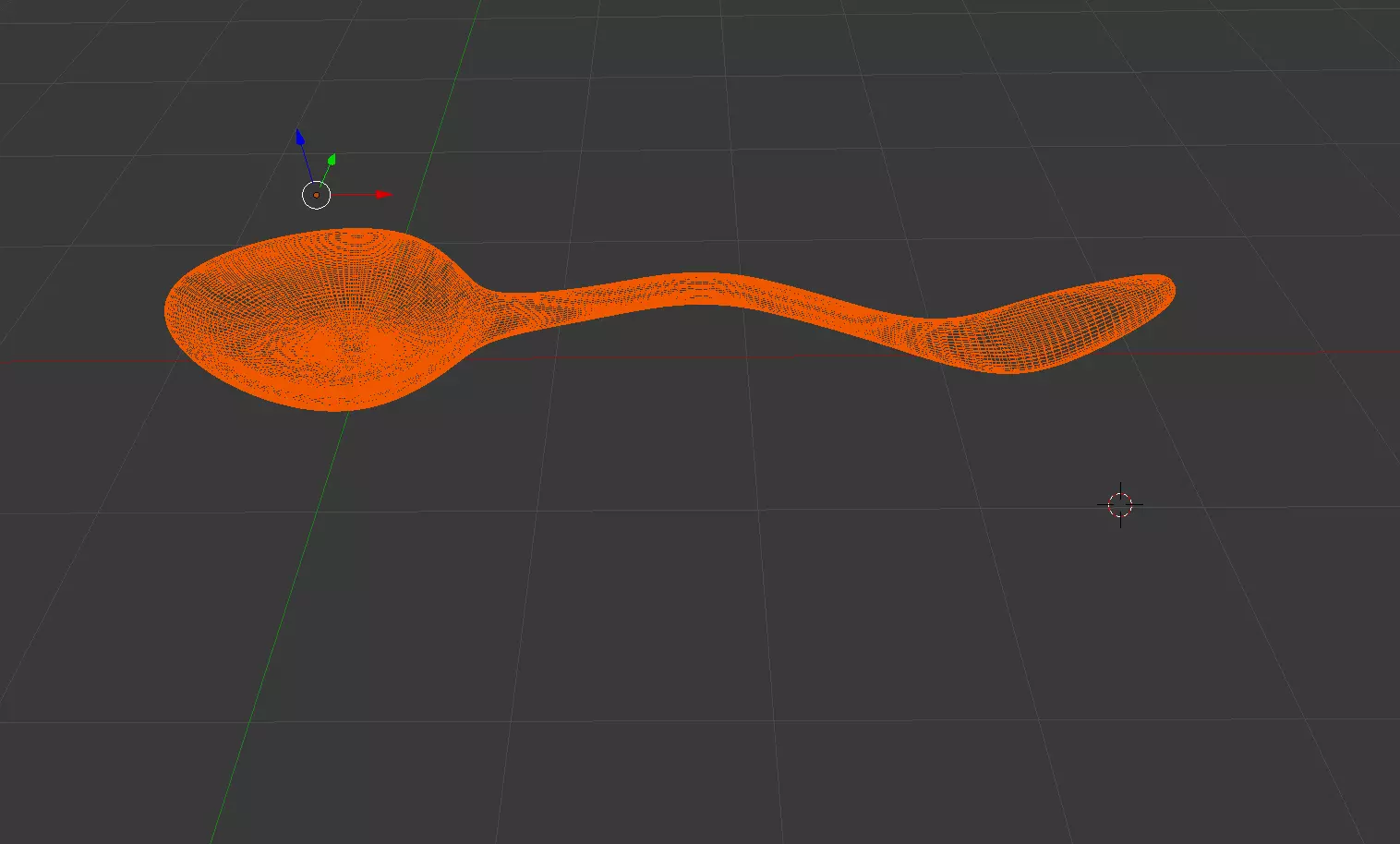 The spoon Low-poly 3D model_3