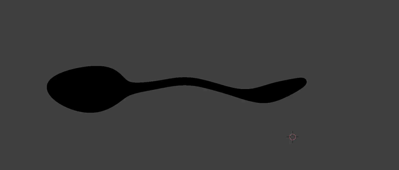 The spoon Low-poly 3D model_5
