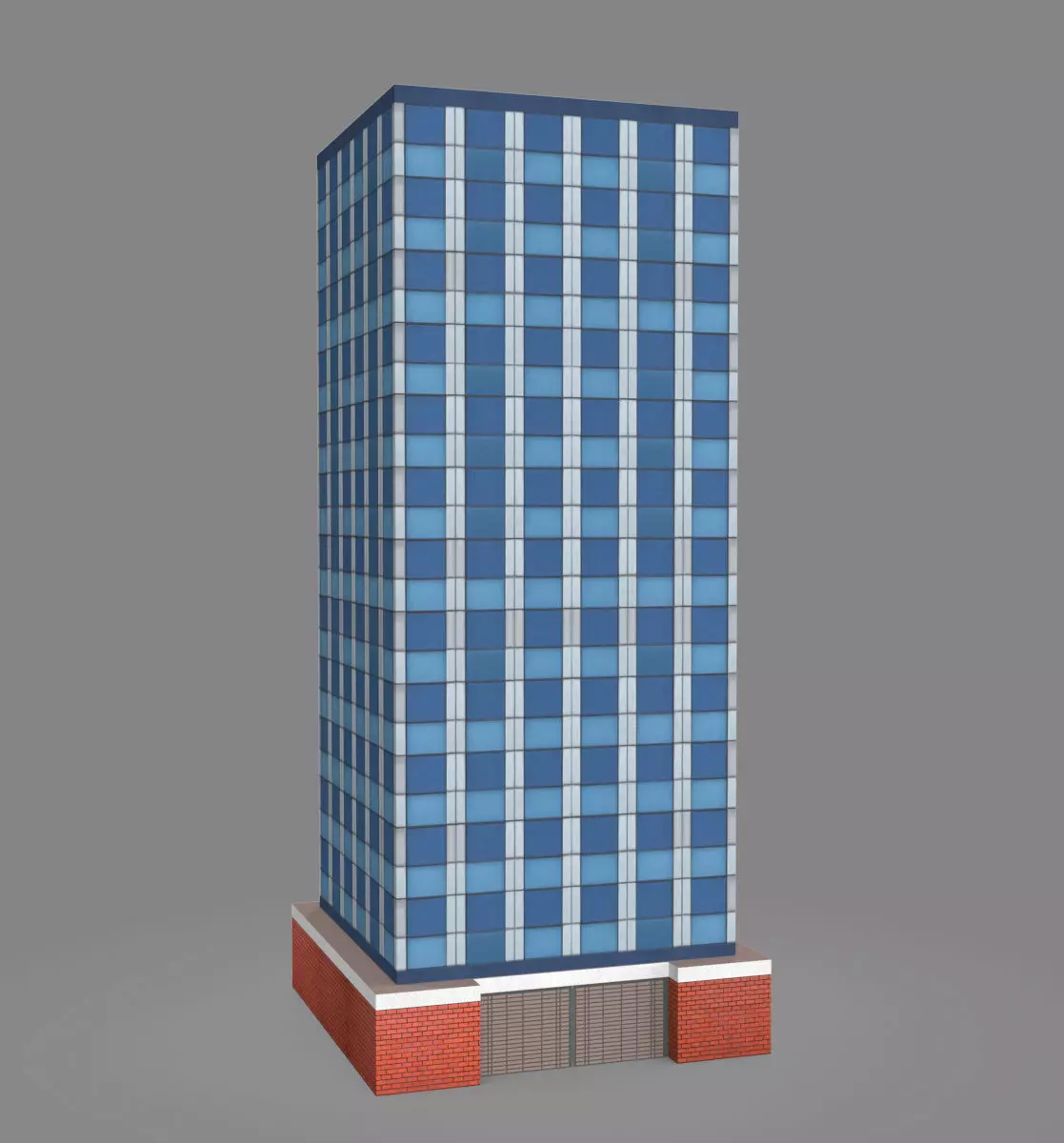 Building Pack Low poly 3D model_5