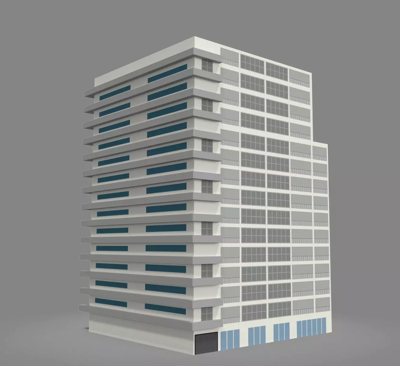 Building Pack Low poly 3D model_2