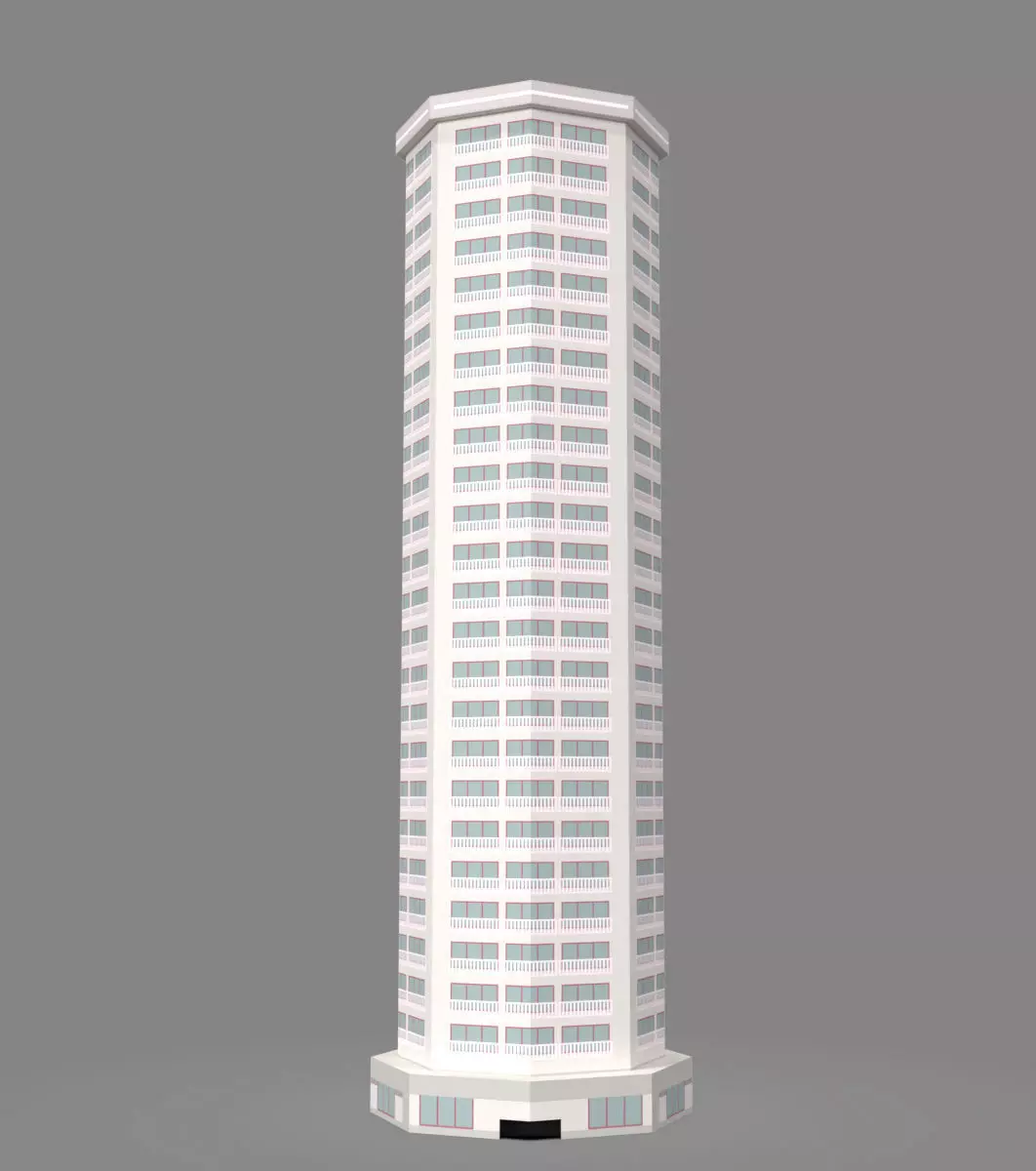 Building Pack Low poly 3D model_3