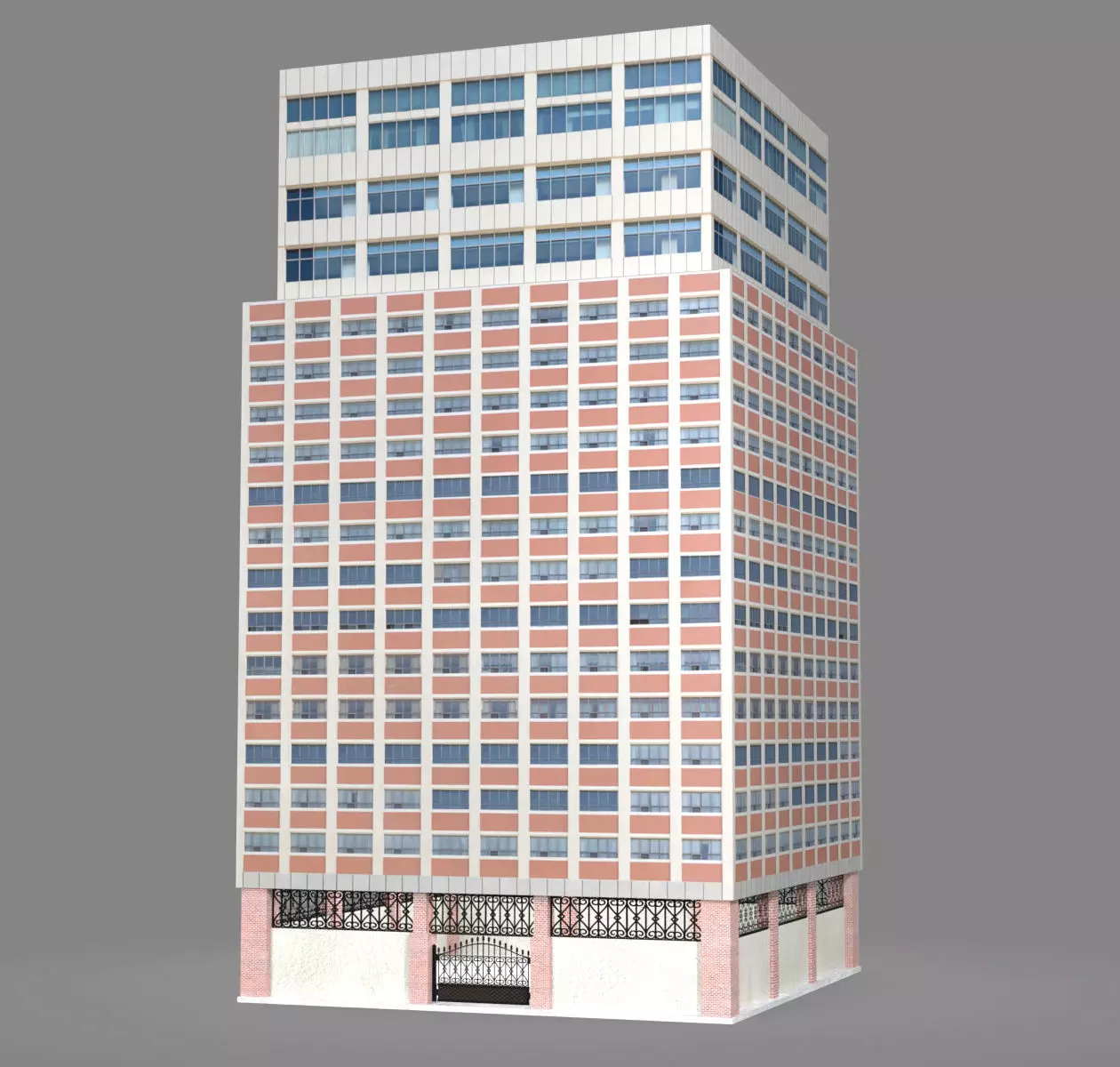 Building Pack Low poly 3D model_7