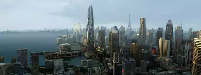 Future City 3D model 5