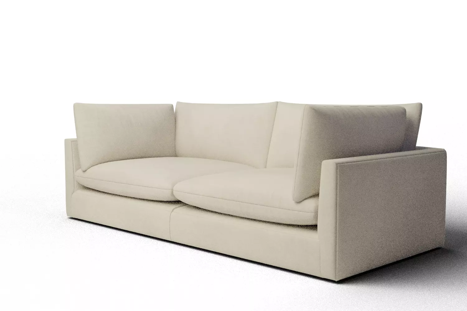 Unwind 2 Piece Slipcovered Sofa 3D model_3