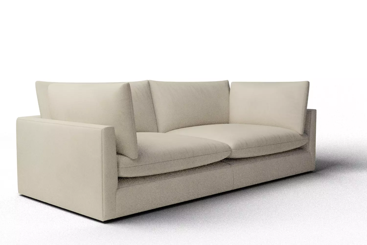 Unwind 2 Piece Slipcovered Sofa 3D model_9
