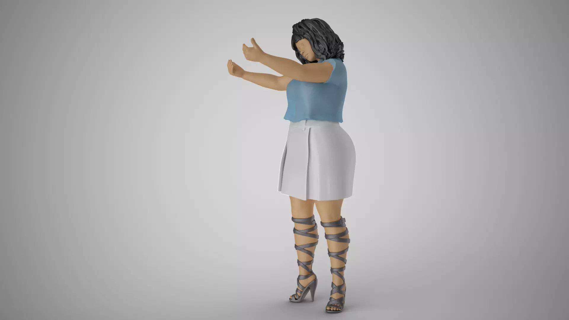 Female Open Her Soul 3D print model_9