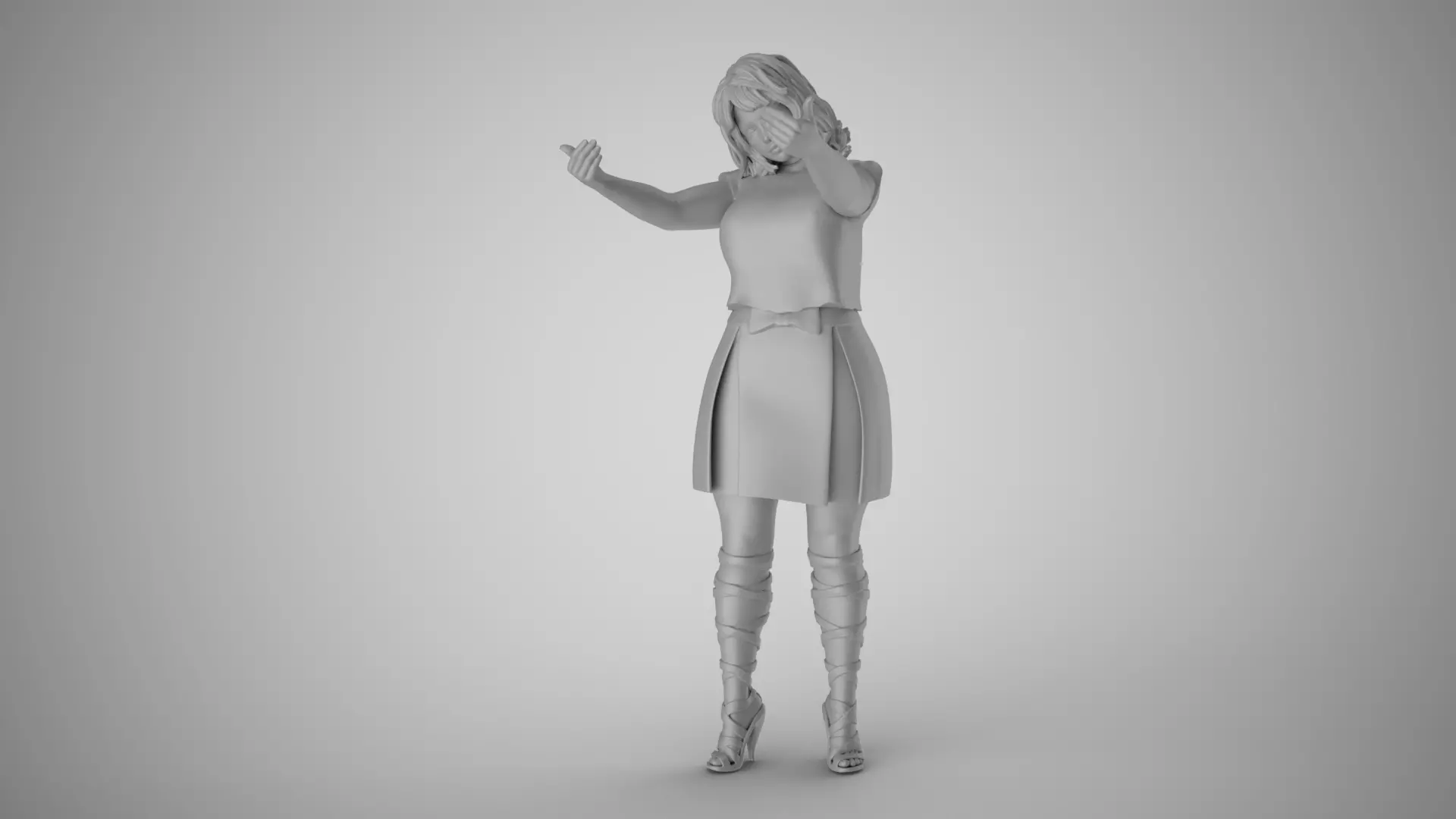 Female Open Her Soul 3D print model_1