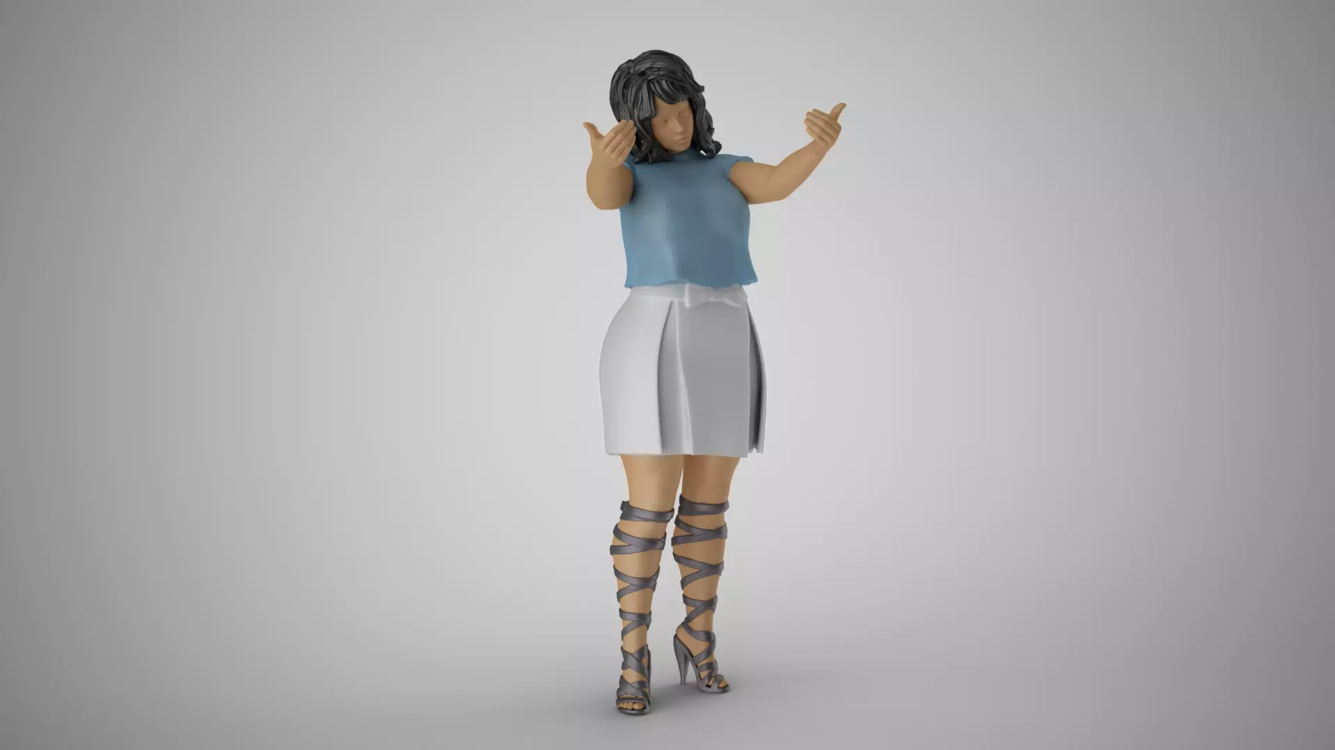 Female Open Her Soul 3D print model_0
