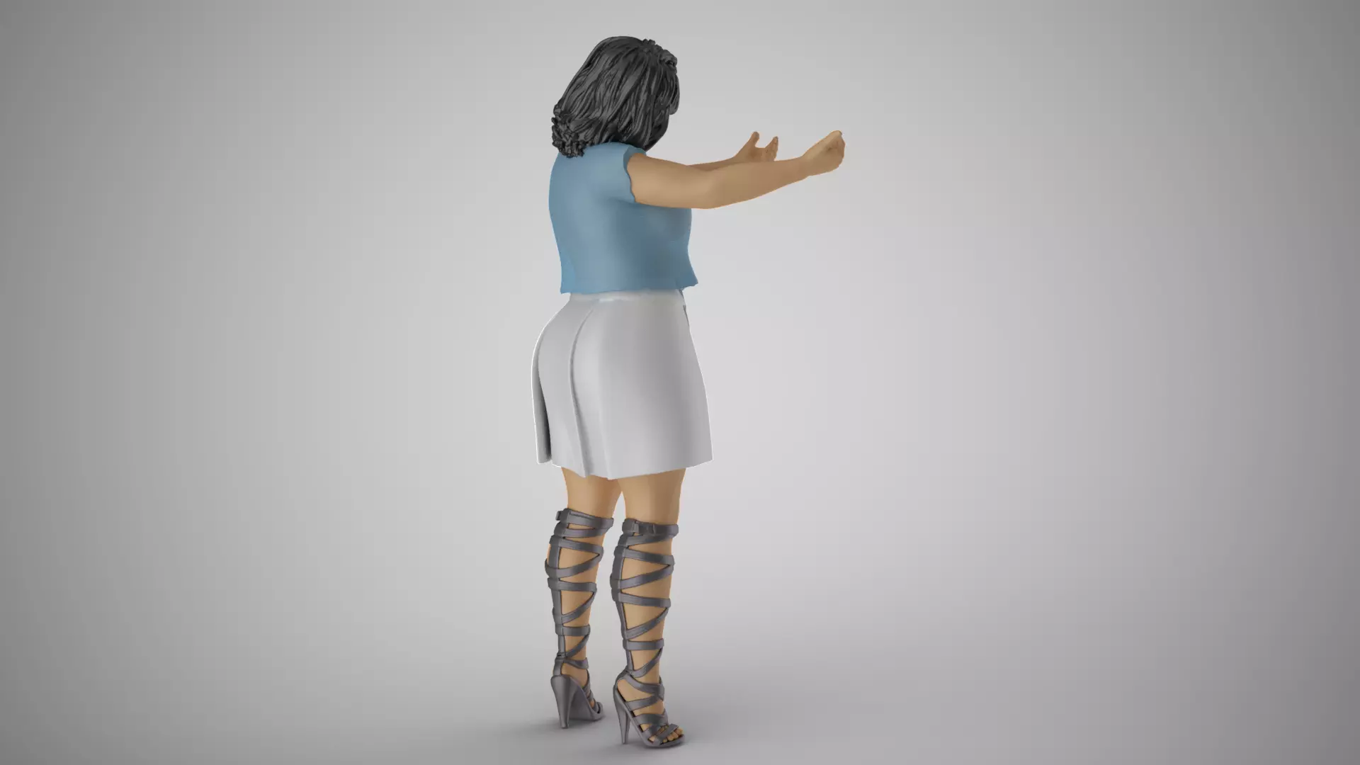 Female Open Her Soul 3D print model_5