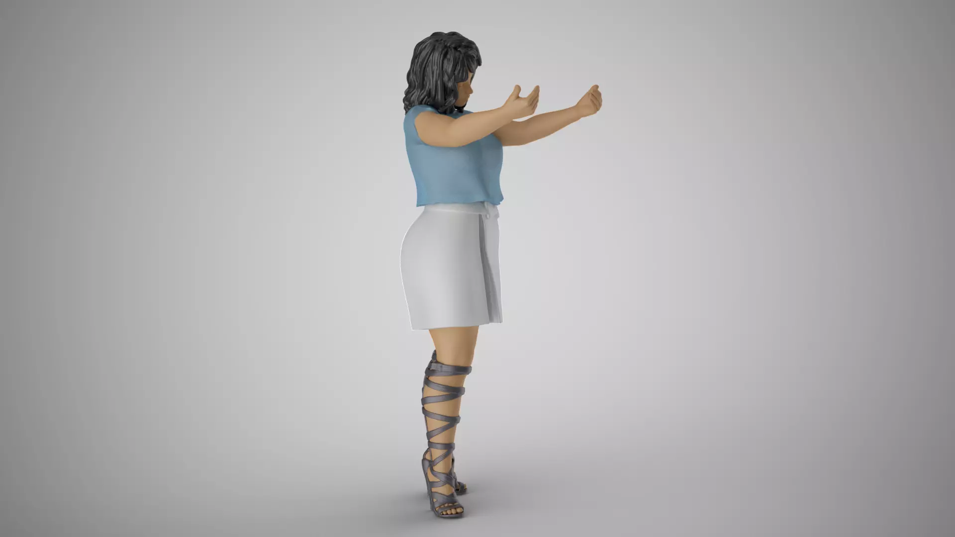 Female Open Her Soul 3D print model_4
