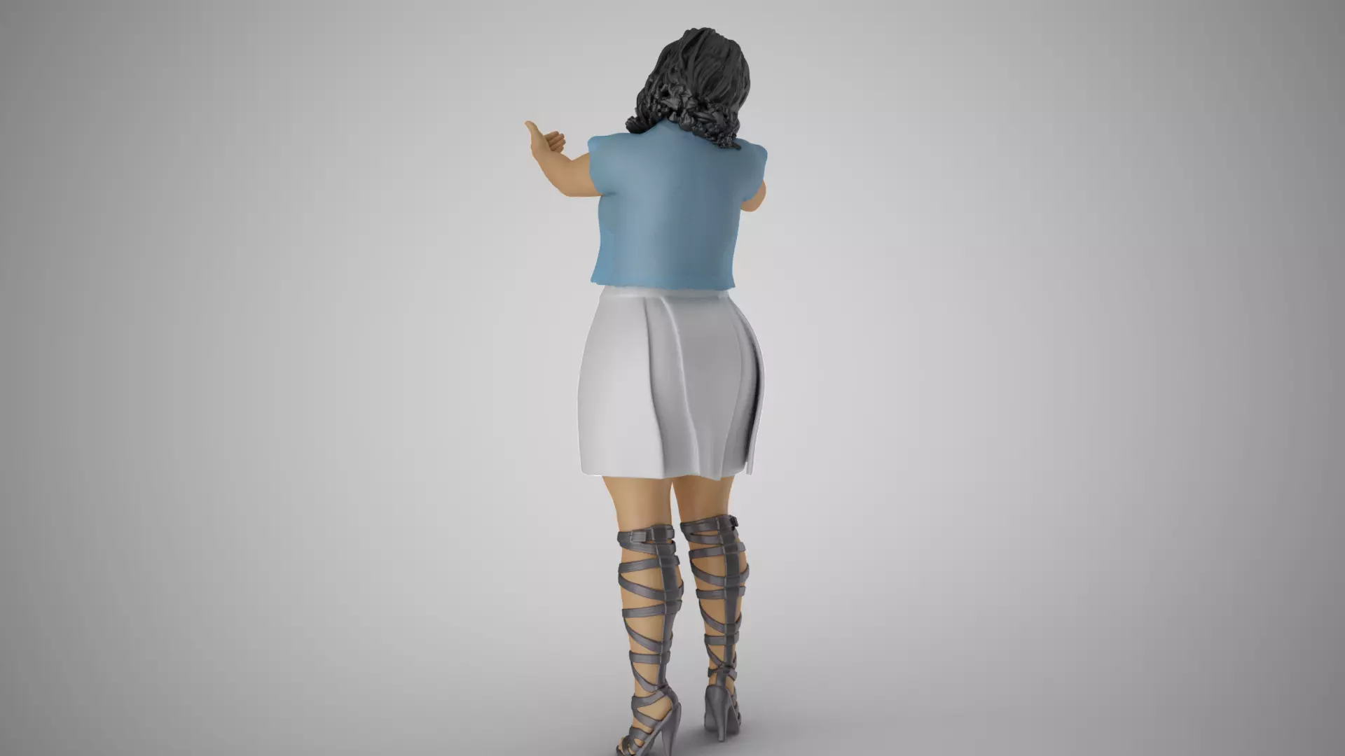 Female Open Her Soul 3D print model_7