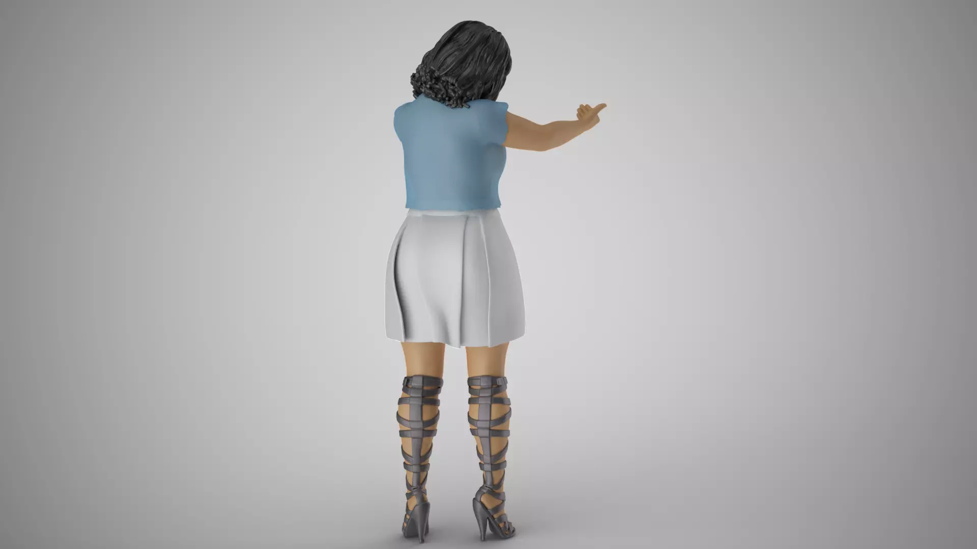 Female Open Her Soul 3D print model_6