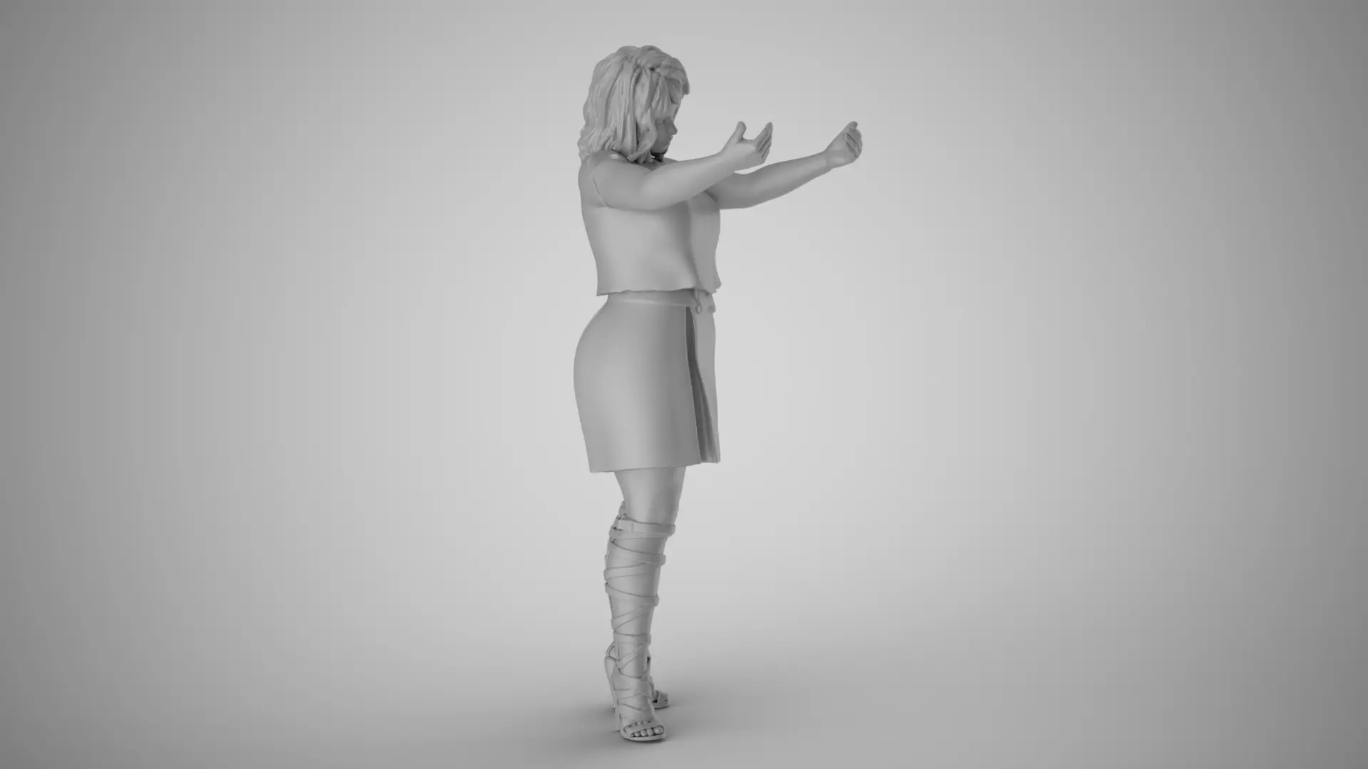 Female Open Her Soul 3D print model_3