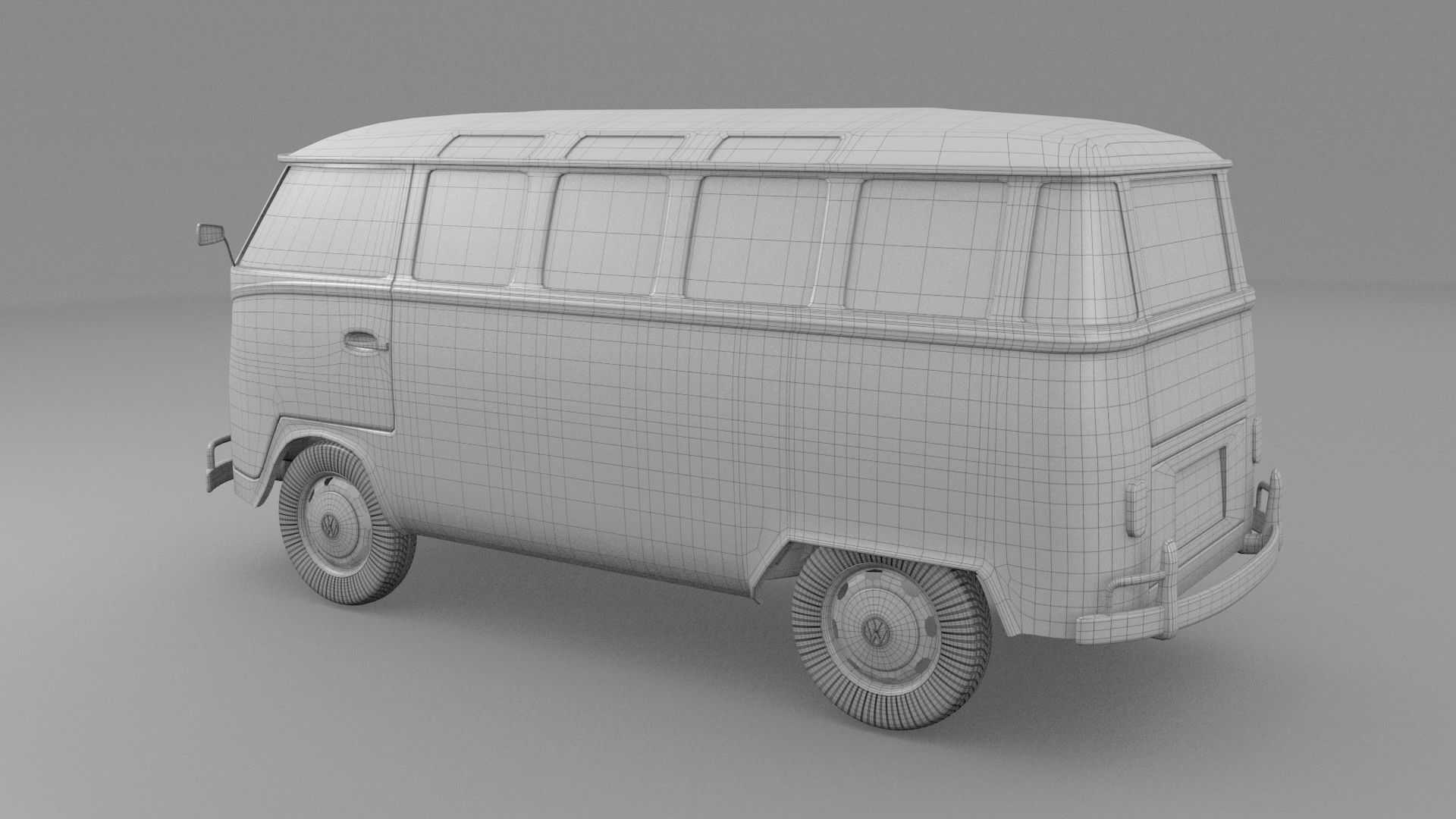 VW Bus Mk 1 3D model_8
