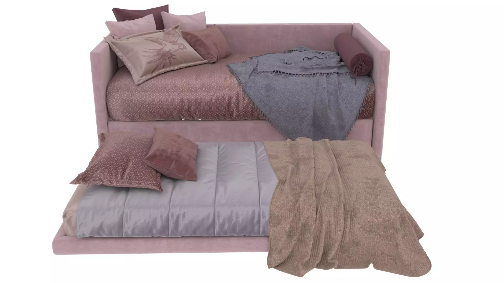 Child Flou Biss Bed 3D model_1