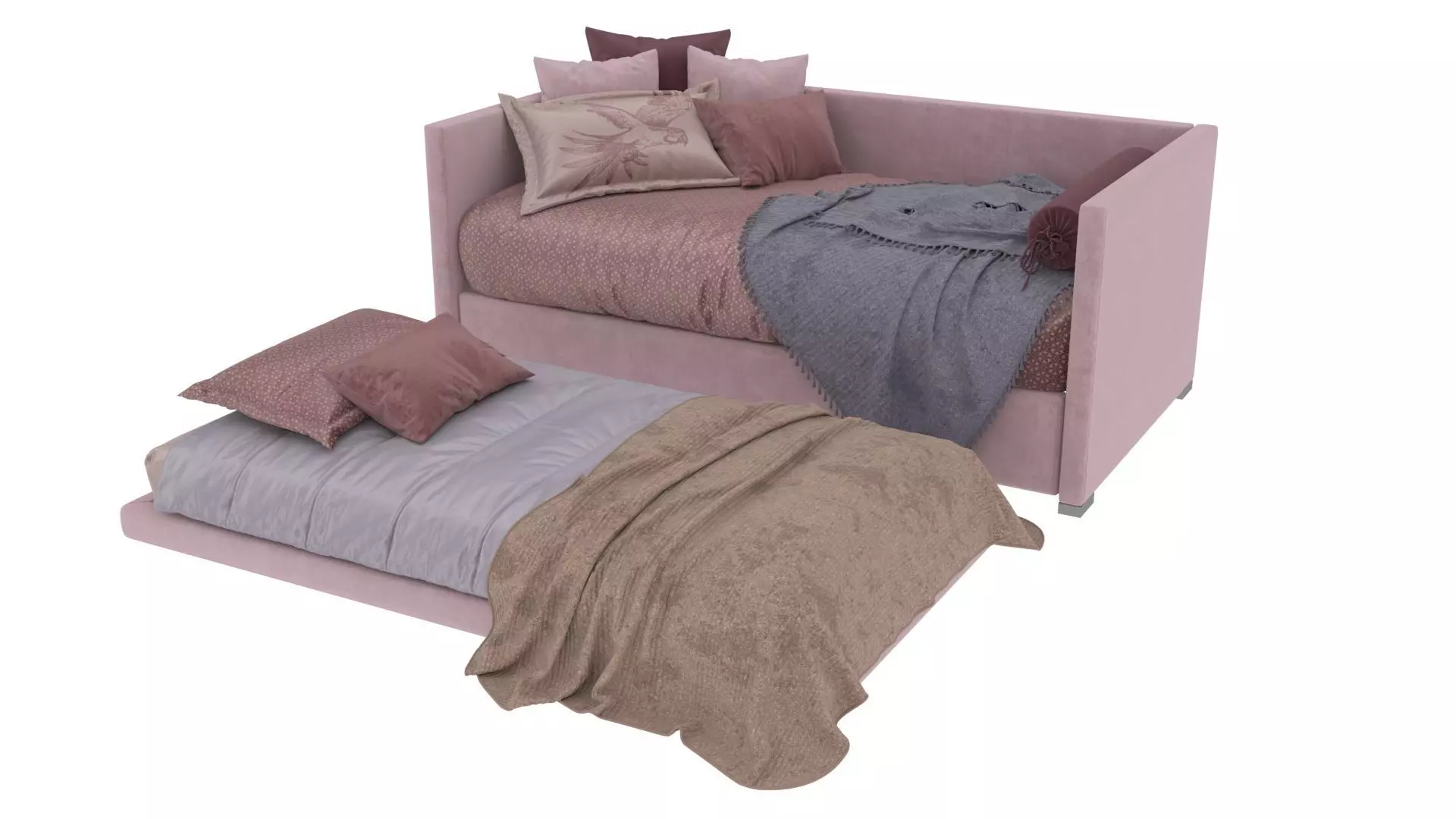 Child Flou Biss Bed 3D model_16