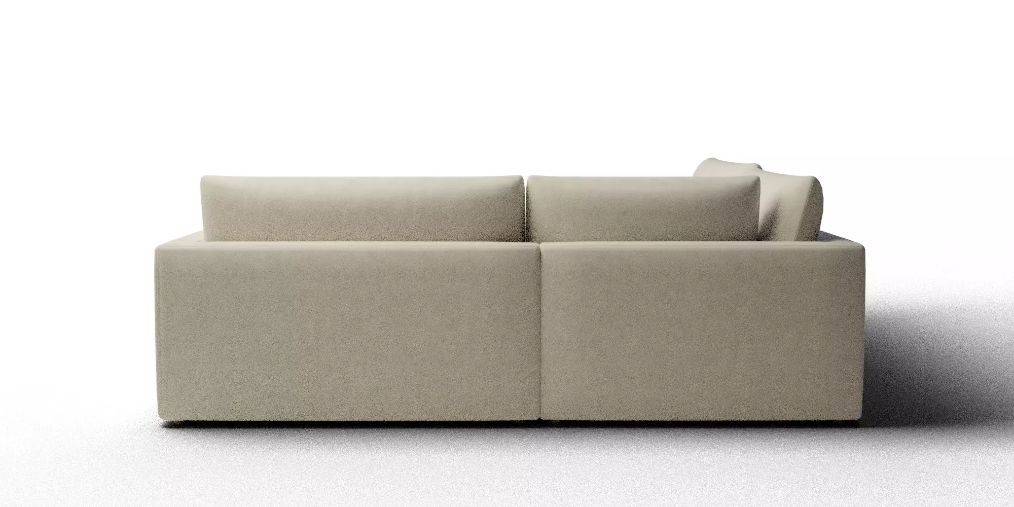 Unwind 4 Piece Slipcovered Sofa 3D model_8